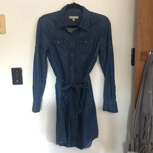 Banana Republic Jean Shirt Dress Size 2